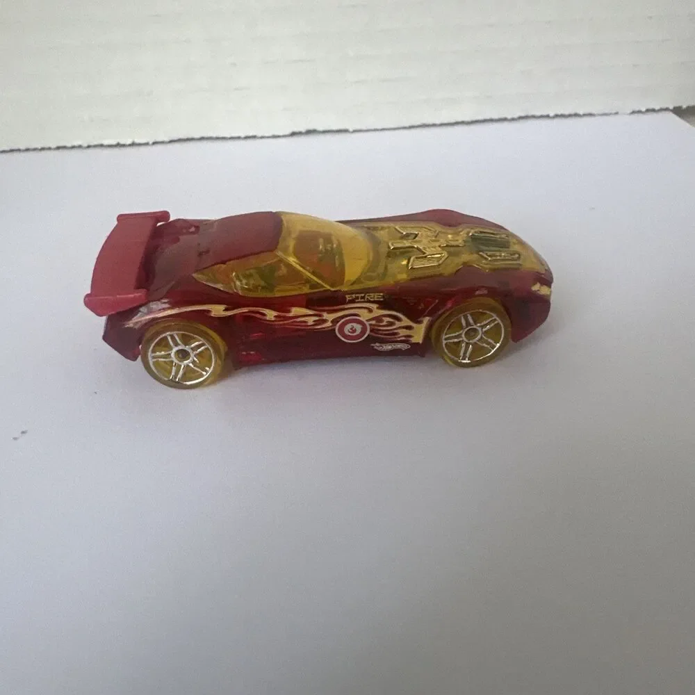 MATTEL HOT WHEELS NERVE HAMMER RED AND GOLD Nice!